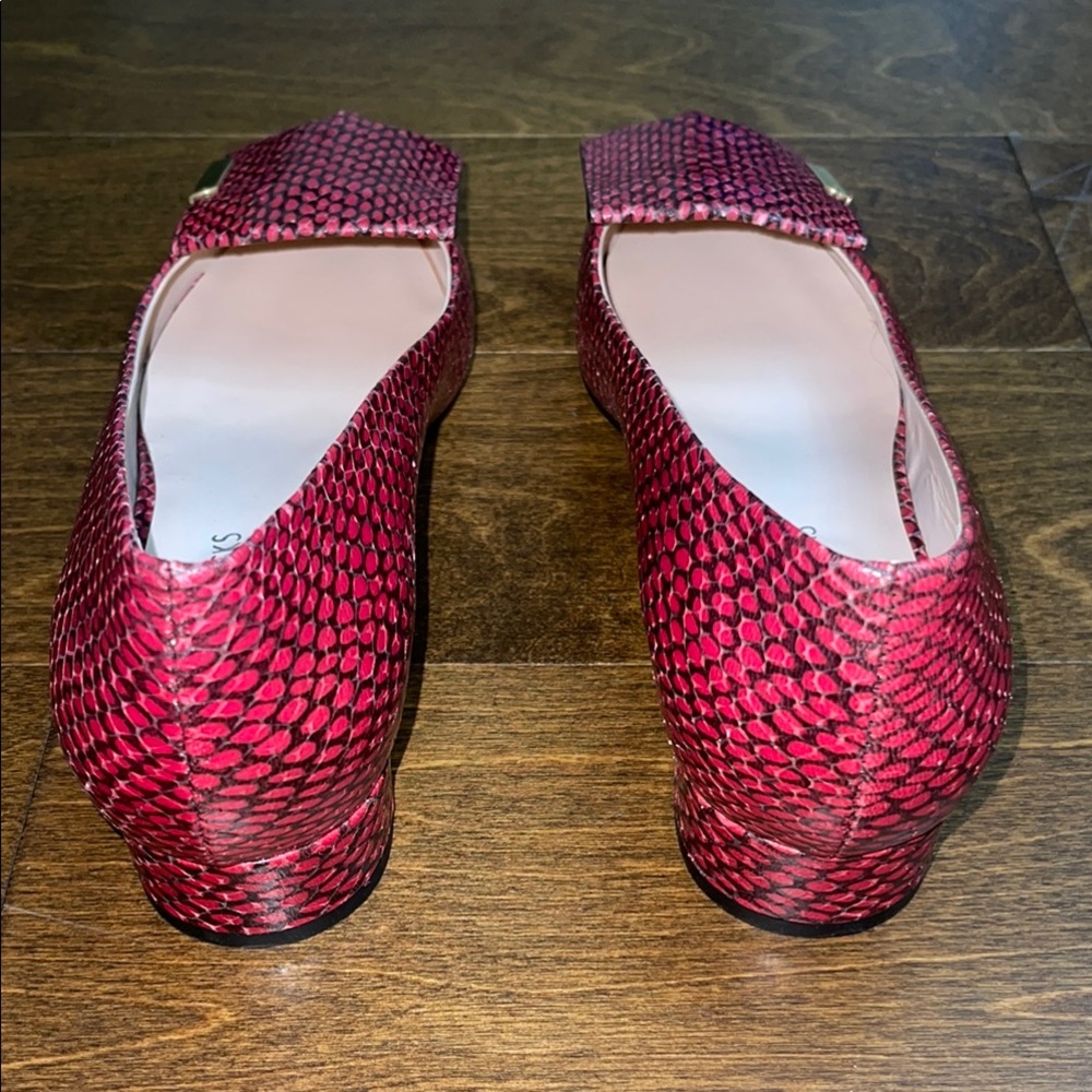 BELLS & BECKS SIZE 42 Stylish Women's Pink Patterned Flats - Picture 4 of 12